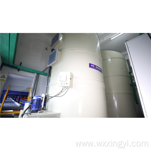 Waste gas treatment tank